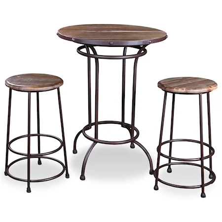 3 Piece Bar Height Bistro Set